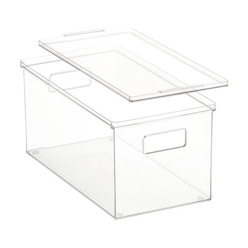 The Container Store Small Storage Box W/ Lid Clear 39x20x18cm
