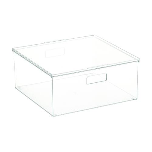 The Container Store XL Storage Box With Lid Clear 40x39x18cm