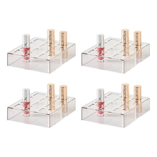 4PK The Container Store Lipstick Organiser Cosmetics Storage Clear