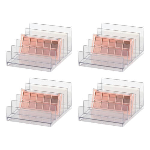 4PK The Conatiner Store Makeup Pallet Organiser Storage Clear