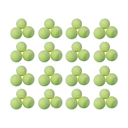 4x 12pc Victor Sports Tennis Ball Pressureless Training Balls Set Yellow