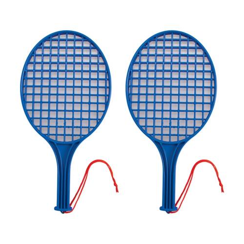 2PK Victor Sports Plastic Tennis Bat Lightweight Junior Blue 18.5 In