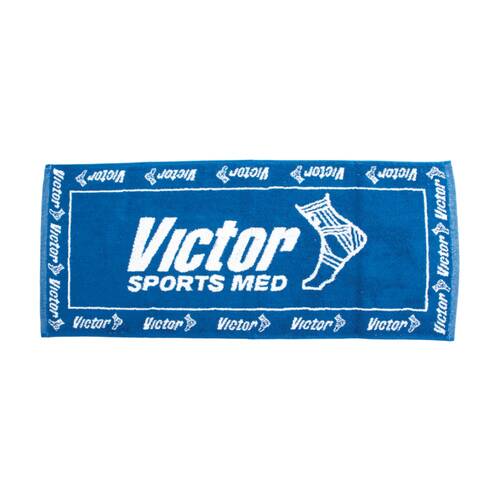 Victor Sports Team Cotton?Absorbent Hand/Gym Towel Blue Small 70cmx30cm