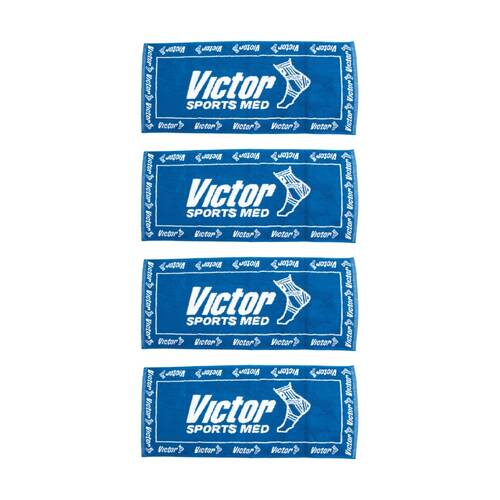4PK Victor Sports Team Cotton Absorbent Hand/Gym Towel Blue Small 70cmx30cm