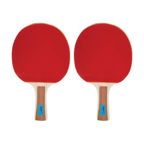 2PK Victor Table Tennis Bat Superspin 3 Star Hard Plywood Rubber 5mm