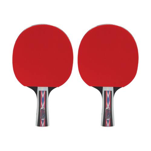 2PK Victor Table Tennis Bat Superspin 5 Star Hard Plywood Rubber 5mm