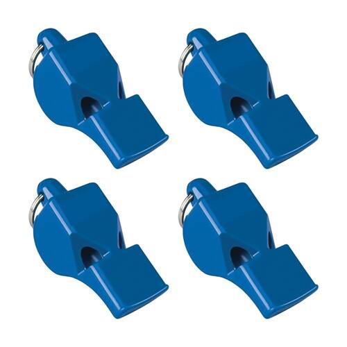 4PK Victor Sports Plastic Referee Whistle Loud Powerful Tone W/ Lanyard Assorted