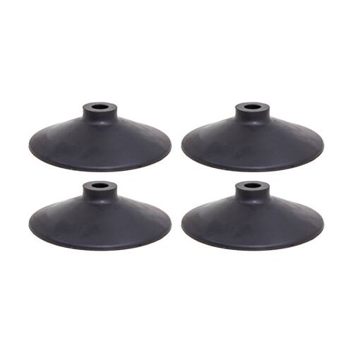 4PK Victor Sports Heavy Duty Rubber Soccer Corner Flag Agility Pole Base Black