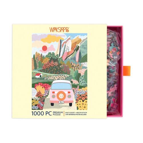 1000pc WerkShoppe Road Trip Colourful Scenic Landscape Design Puzzle