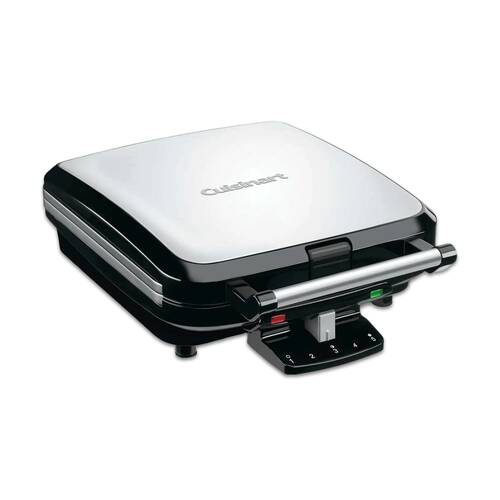 Cuisinart Electric Waffle Maker Brushed Stainless Steel 240V - Black
