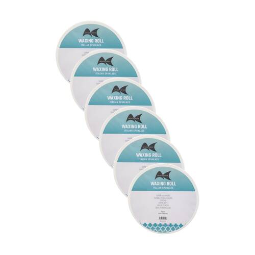 6PK Artists Choice Spunlace Wax Roll Absorbent Gentle Hair 80gsm 8cm x 100m