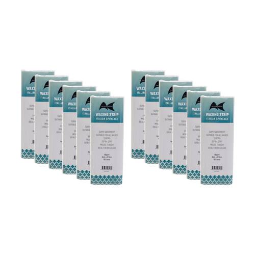 12x 100pc Artists Choice Wax Strips Spunlace Soft Hair Removal 80gsm 8x21cm