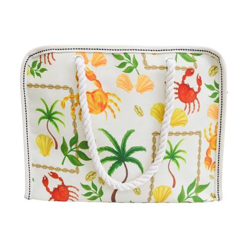 LVD Multicoloured Summer Newport Print Tote Bag W/ Rope Handles 42x17x32cm