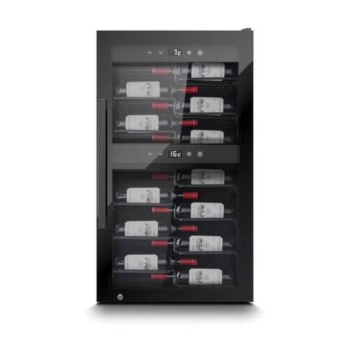 Caso?51 Bottle Presentation Style Lockable?Wine Fridge With UV Glass Silver