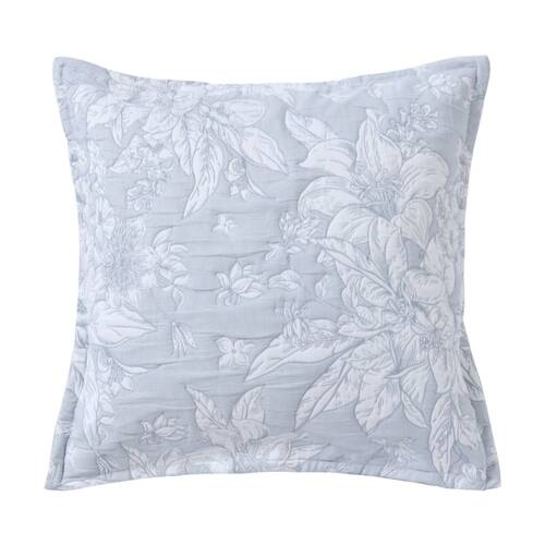 Bianca Whispering Lily Powder Blue Provincial European Pillowcase 65x65cm