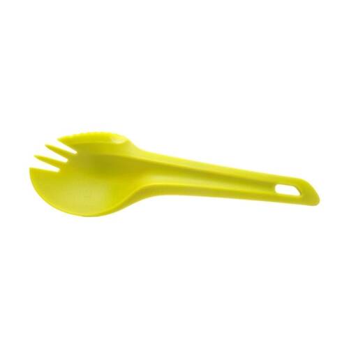 8PK Wildo Spork Single Lightweight PP Plastic Camping Cutlery Utensil Lime