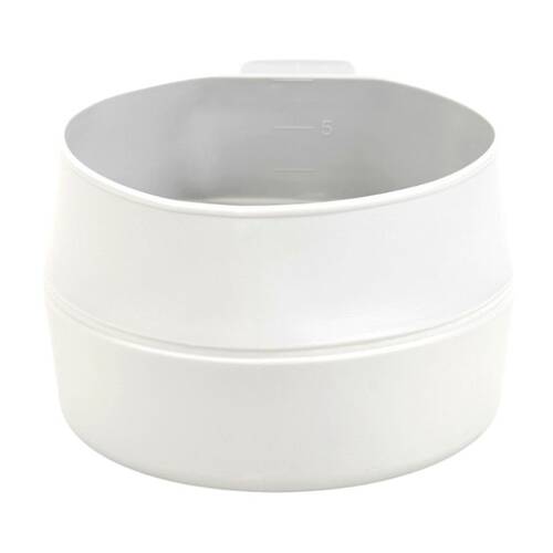 2PK Wildo Fold-a-Cup Collapsible Lightweight Camping Cup/Bowl White 600ml