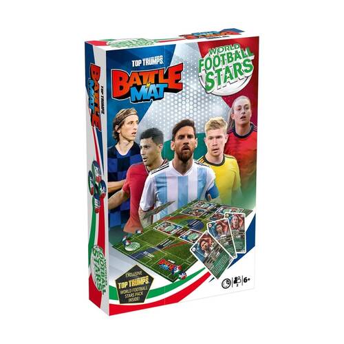 Toy Trumps World Football Stars Battlemat Card Game Duel 6y+
