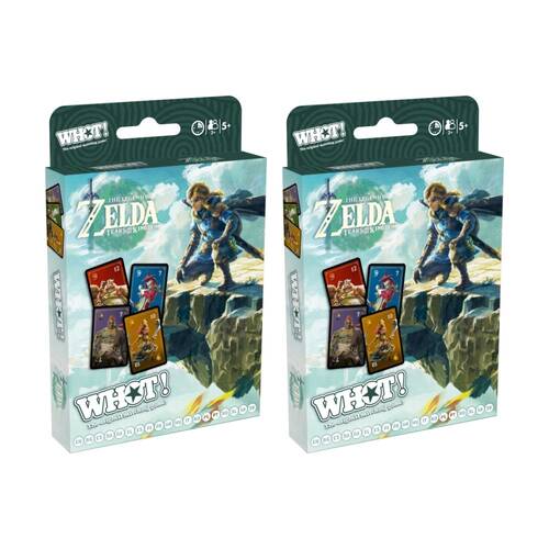 2PK WHOT! The Legend of Zelda Tears the Kingdom Edition Family Card Game 5yrs+