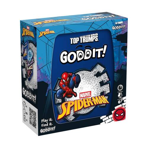 Tt Goddit! Spider-Man Card Game 55 Puzzle Cards Fast-Paced Fun Age 5+