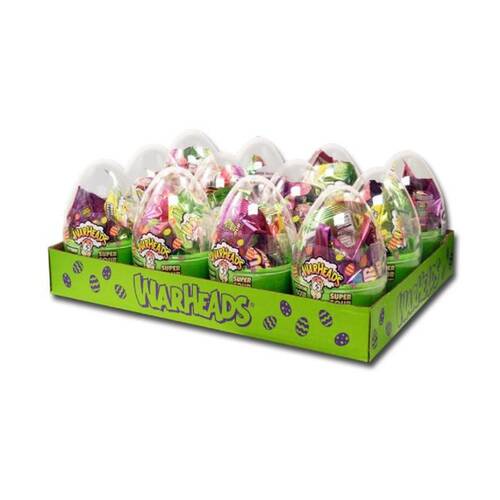 12PK Warheads Scrambler Egg 120g Fruit Flavour Sour Lollies/Gummies