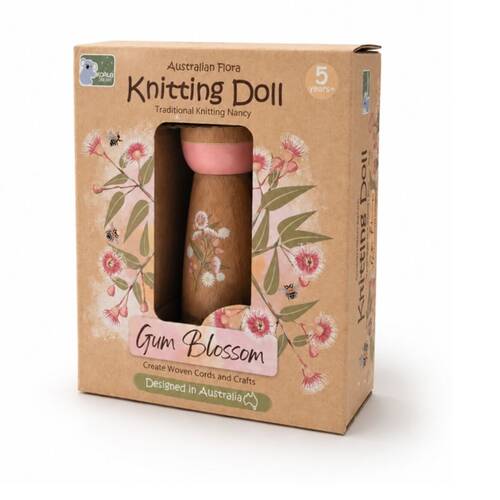 Koala Dream Kids 5y+ Australian Flora Knitting Doll Gum Blossom Craft Kit