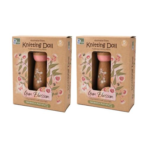 2PK Koala Dream Kids 5y+ Australian Flora Knitting Doll Gum Blossom Craft Kit