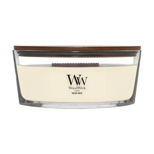 WoodWick Solar Haze Scented Soy Wax Candle Crackling Wick Citrus Ellipse