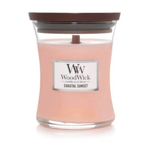 WoodWick Coastal Sunset Scented Soy Wax Candle Crackling Wick Tropical Mini