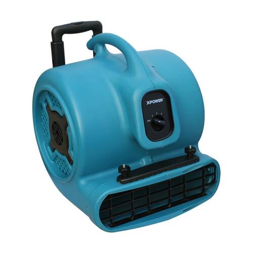 XPower Multipurpose Utility Air Mover W/ Wheels & Luggage Handlle 41x48x48cm