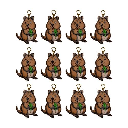 12PK MDI Bottle Opener Keychain Cartoon Quokka Australian Souvenir Multicolour
