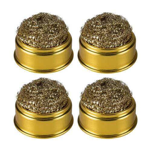 4PK Doss Soldering Tip Cleaning Ball Brass Solder Sponge No Water Cleaner
