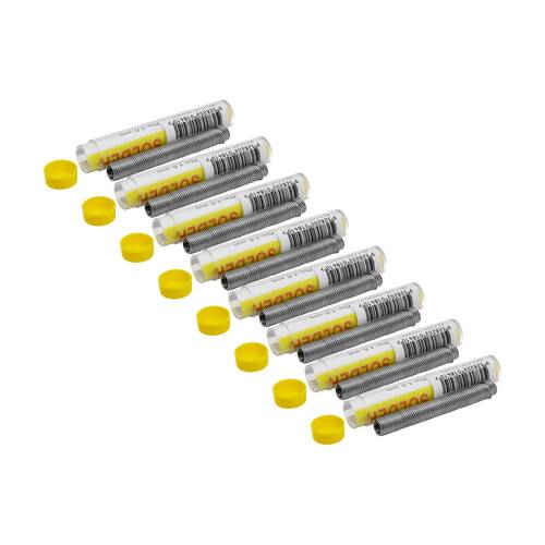 8PK Doss 1mm X10G Lead Free Solder Wire Sn99.3 Cu0.7 Flux 2.2