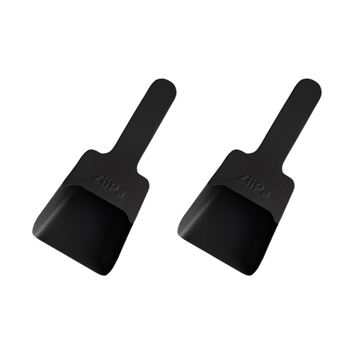 2PK ZiiPa Melfa Powder Coated Steel Weather Resistant Pellet Scoop Charcoal