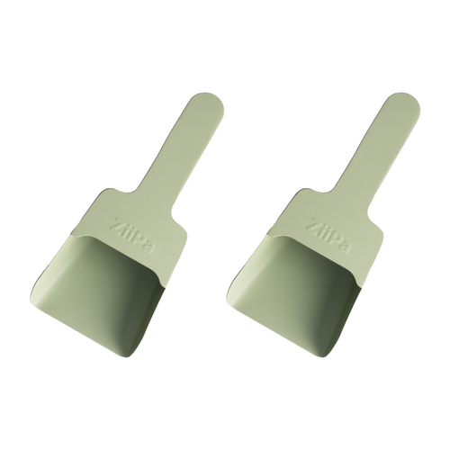 2PK ZiiPa Melfa Powder Coated Steel Weather Resistant Pellet Scoop Eucalyptus
