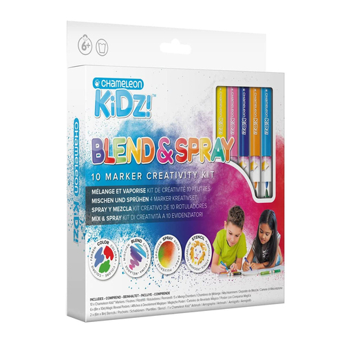 Chameleon Kidz Blend & Spray 10 Marker Creativity Kit