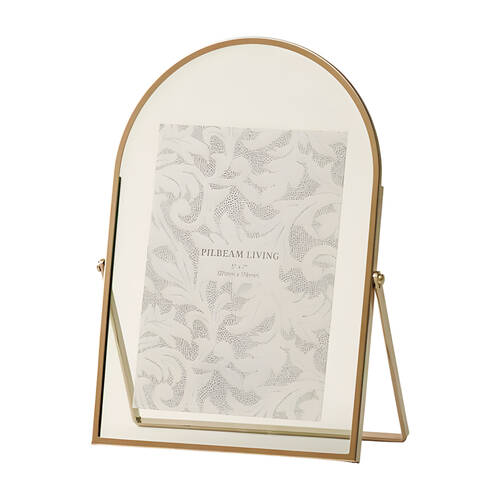 Pilbeam Living Akira 5x7" Photo Frame Home Table Decor Portrait SIlver 26cm