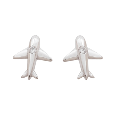 Culturesse 10mm In The Air Dainty Stud Earrings - Silver