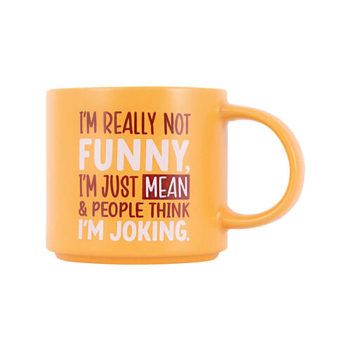 Splosh Cheeky Joking Ceramic Coffee/Tea Mug 9x13.5cm - Orange