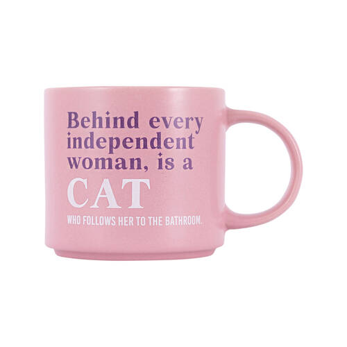 Splosh Cheeky Cat Ceramic Coffee/Tea Mug 9x13.5cm - Pink