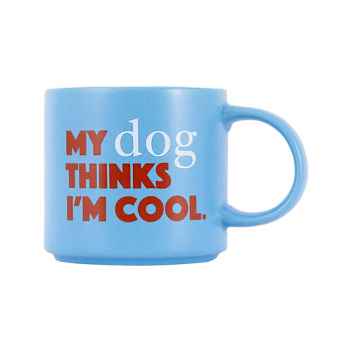 Splosh Cheeky Dog Ceramic Coffee/Tea Mug 9x13.5cm - Blue