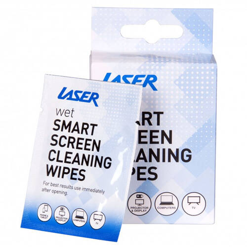 10pc Laser Cleaning Wet Wipes for Electronics & Screens