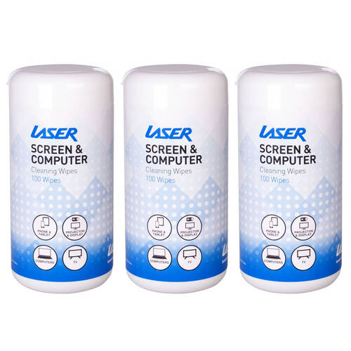 300pc Laser Alcohol Free Cleaning Wipes for Electronics & Screens