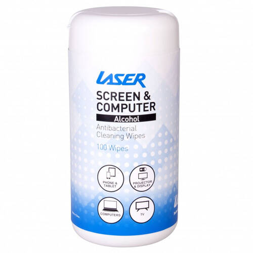 100pc Laser Alcohol Cleaning Wipes for Electronics & Screens