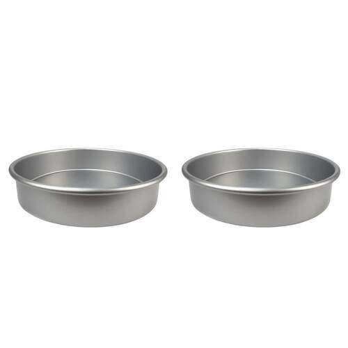 2PK Classica Round Baking Pan Silicone Non Stick Bread/Dough 24.5x5cm