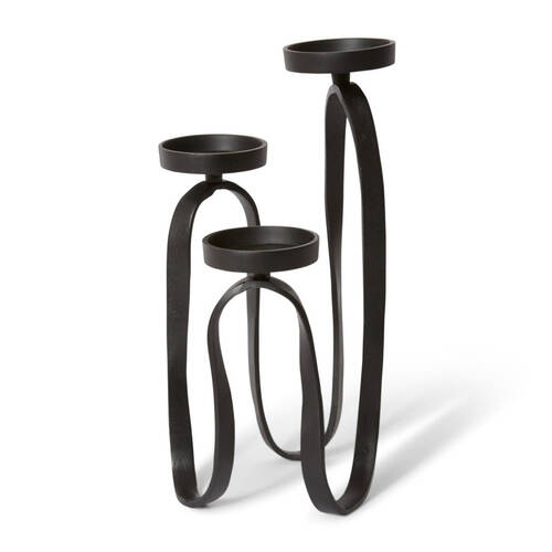 E Style Una Candle Holder Tabletop Home Decor 47cm Black