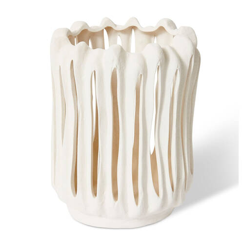 E Style Nisha Candle Holder Tabletop Home Decor 28cm White