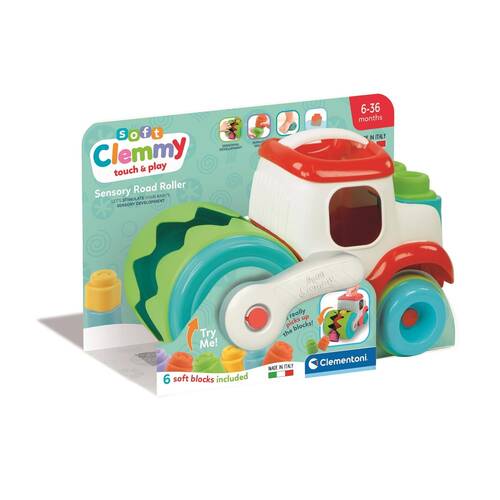 Clementoni Soft Clemmy Touch & Play Sensory Road Roller Baby/Infant 6m+