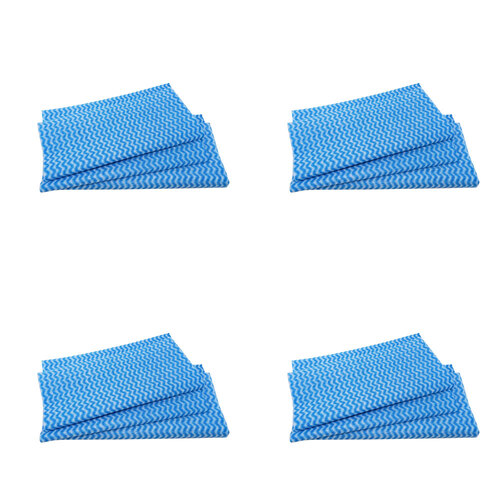 4x 50pc Ultimo Cleaning Wipes Extra-Large 42x30cm Blue Multi-Surface Wipes