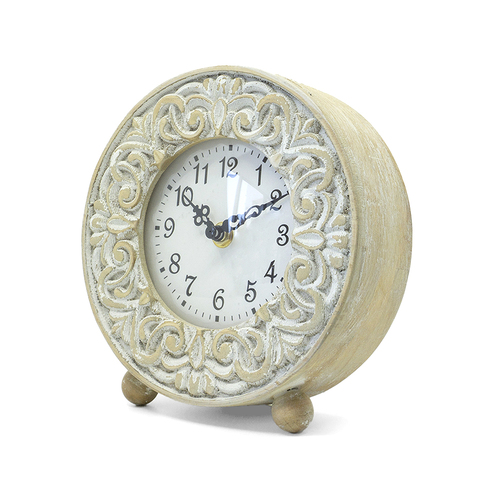 DWBH Homewares Home Decor Wooden Clock 18.2x17.5cm